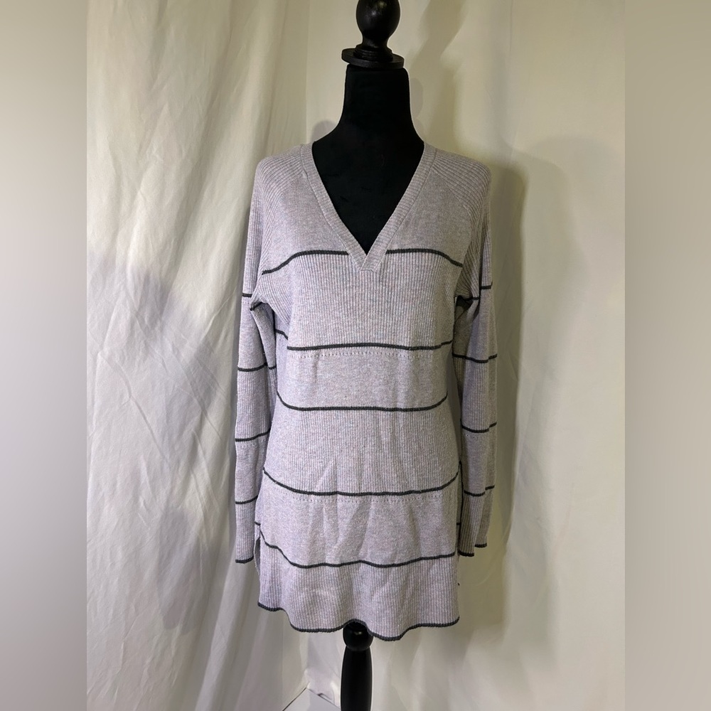 Women’s Shadow Pine Pointe Stripe Tunic Sweater SmartWool Large Winter Tech